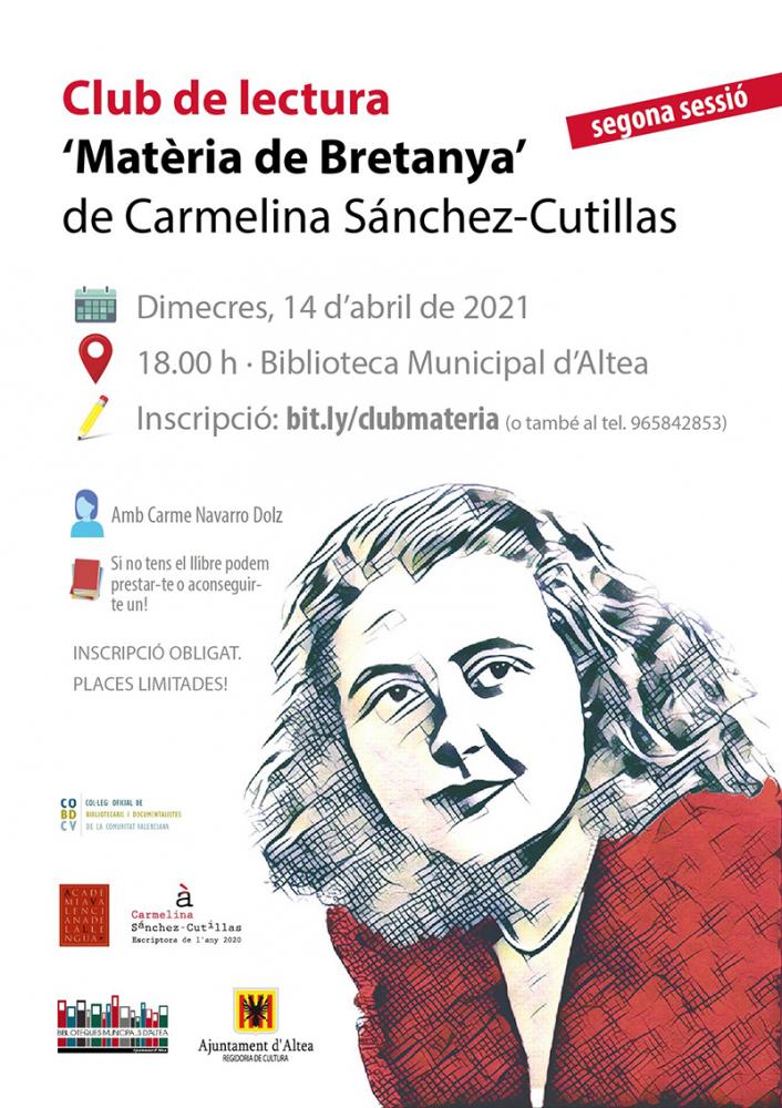 "Club de Lectura Matèria de Bretanya de Carmelina Sánchez-Cutillas