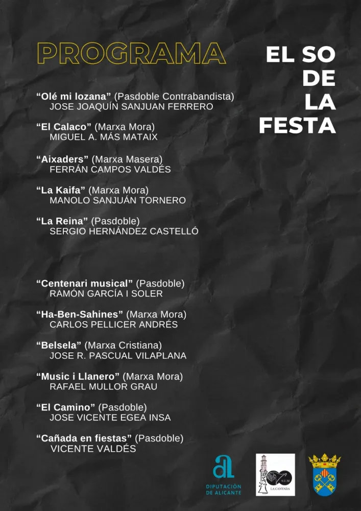"El So de la Festa", concierto de música festera de la Sum La Canyada