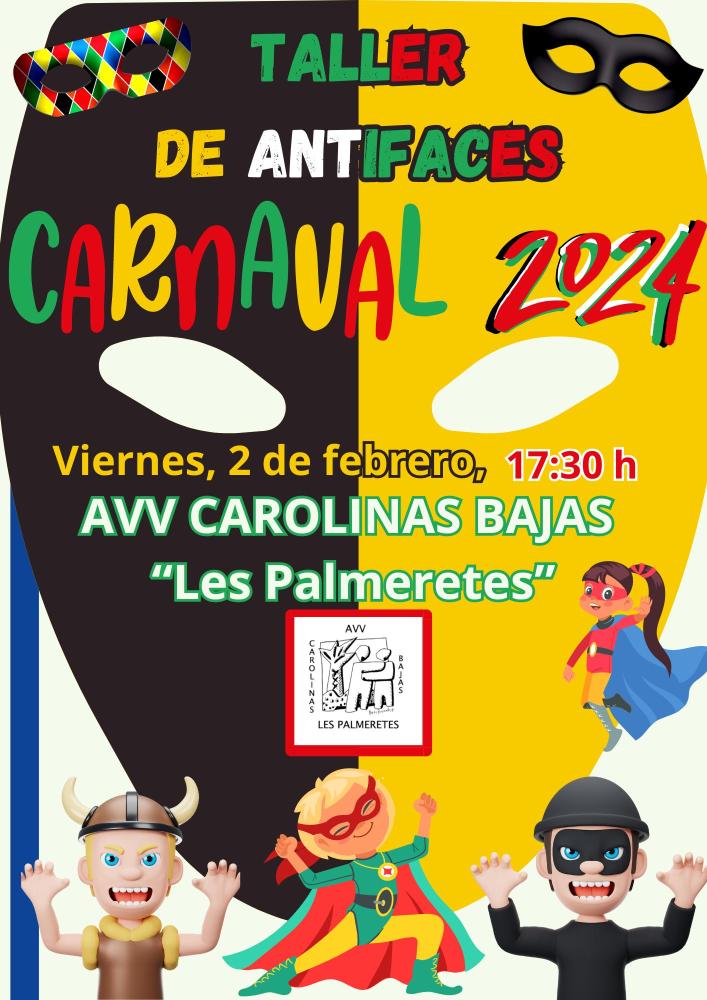 Taller Infantil Antifaz de Carnaval