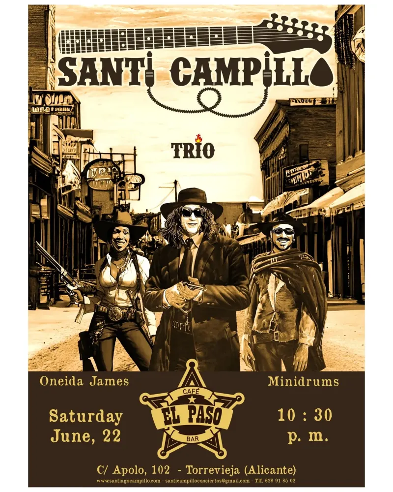 Santi Campillo Trio » Café Bar El Paso - Torrevieja | Desde el 22-06-2024