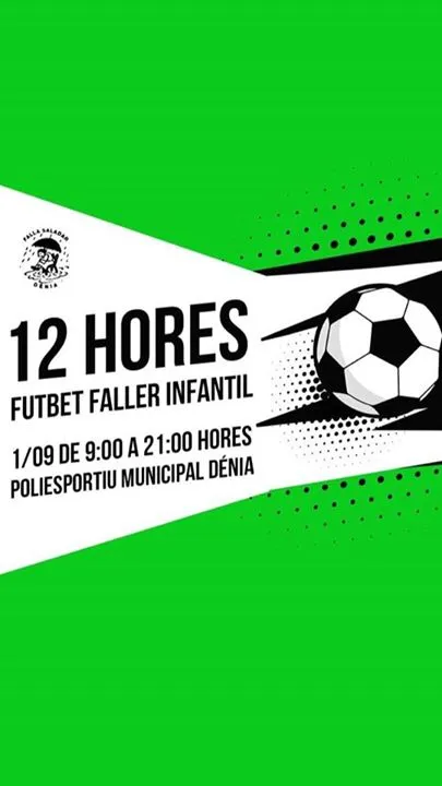 12h de Futbol Faller Infantil Mixt 2018 en Denia