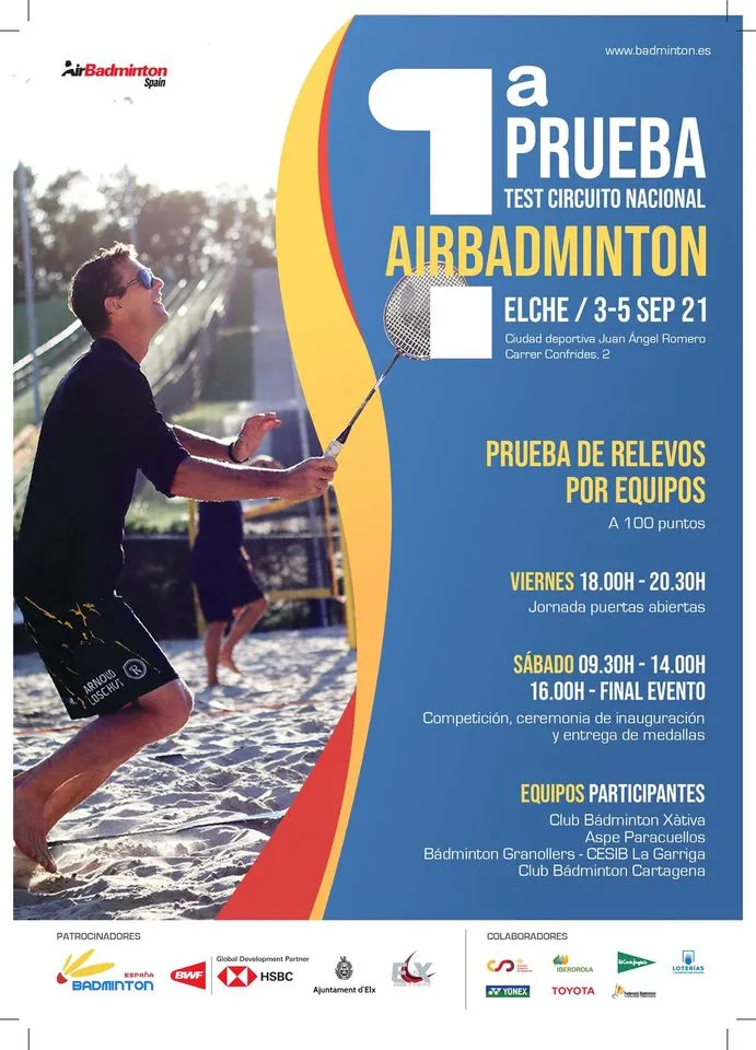 1ª Prueba Test Circuito Nacional Airbadminton