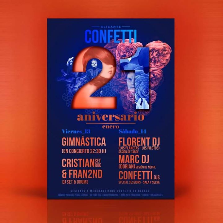 21 aniversario Confetti Alicante