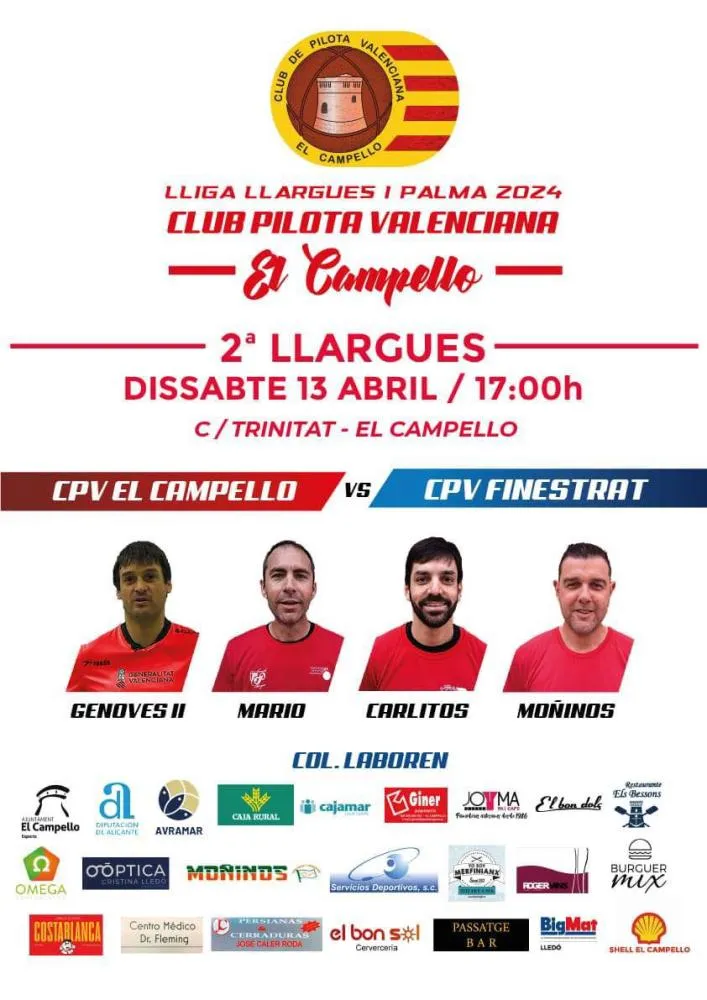 2ª llargues - Clup Pilota valenciana Campello