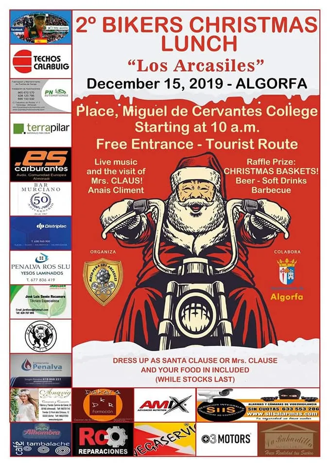 2º Bikers Christmas Lunch "Los Arcasiles" Algorfa