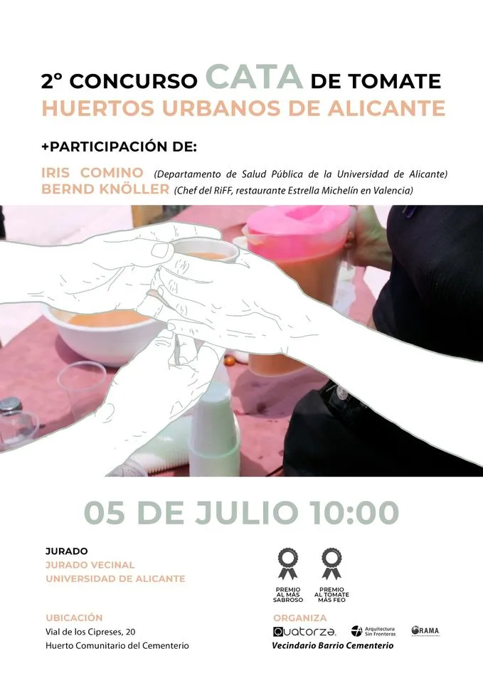 2º concurso de cata de tomates de los huertos urbanos de Alicante