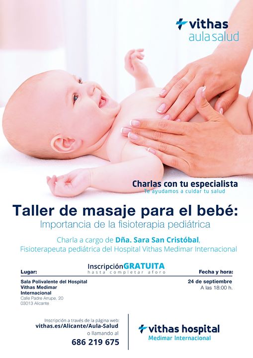 tsunami Ciudadanía Adquisición Taller de masaje para el bebé » Vithas Alicante | 24-09-2019