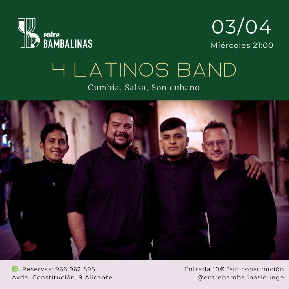 4 Latinos Band / Cumbias, Salsa, Son Cubano