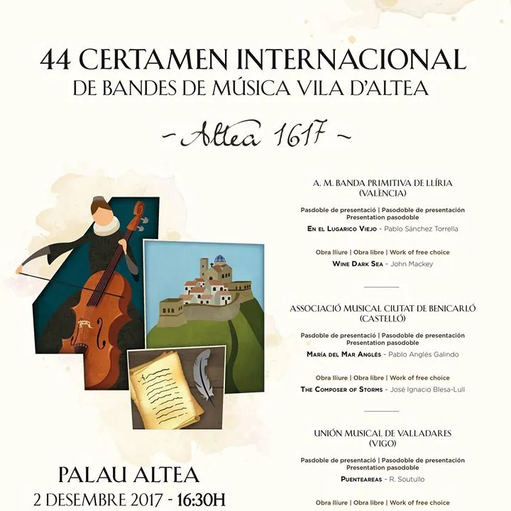 44 Certamen Internacional de Bandes de Música Vila d'Altea