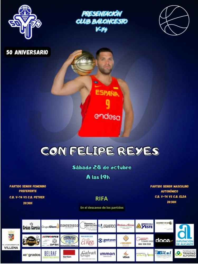 50 aniversario del Club de Baloncesto V-74