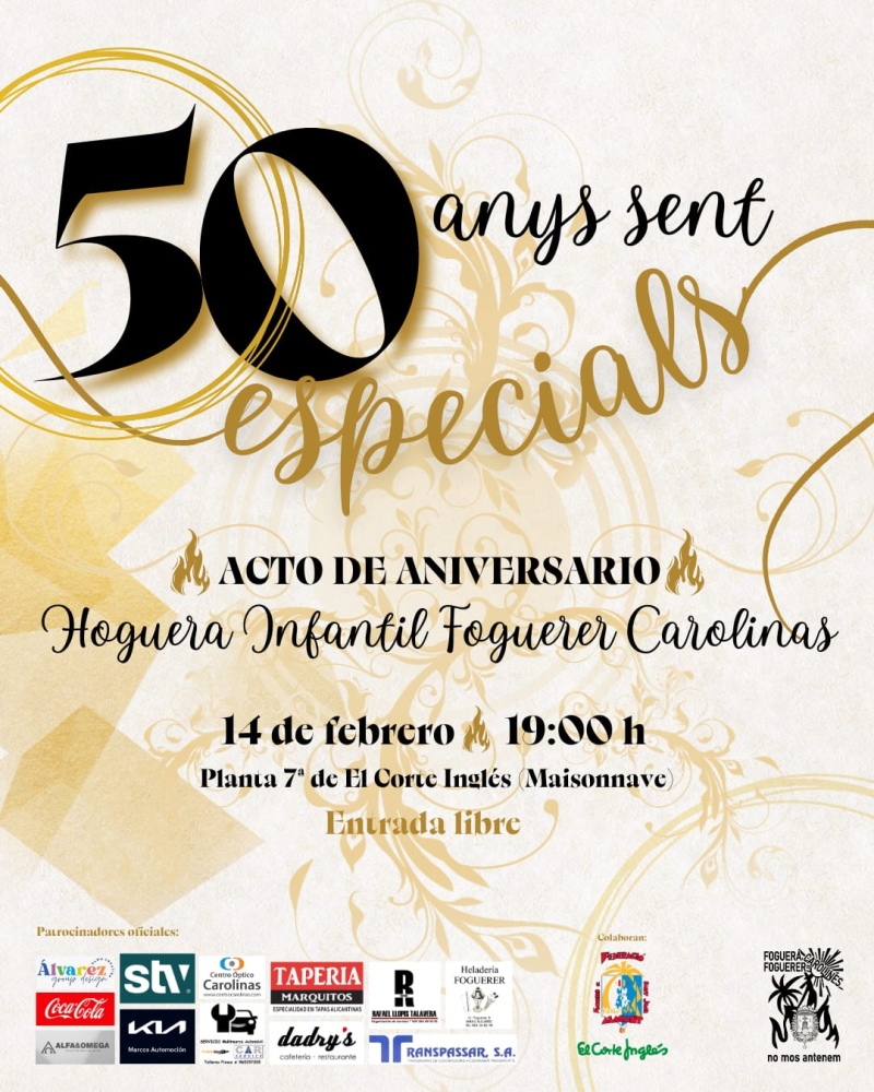 50 Anys Sent Especials - Foguera Foguerer-Carolines