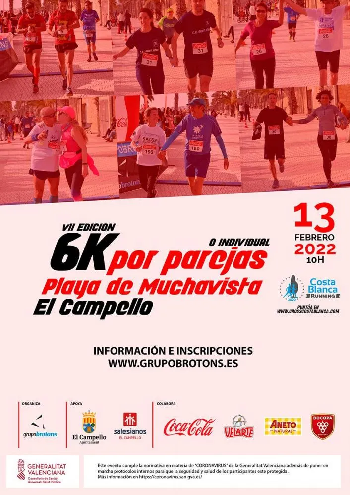 6K por parejas playa de Muchavista