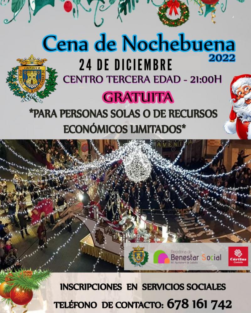 Cena de Nochebuena- Centro 3ª Edad Castalla » Castalla | 24-12-2022