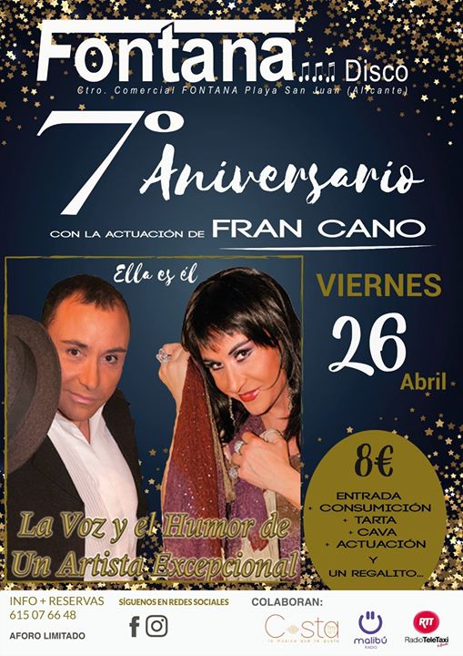 7º Aniversario Fontana Disco con Fran Cano
