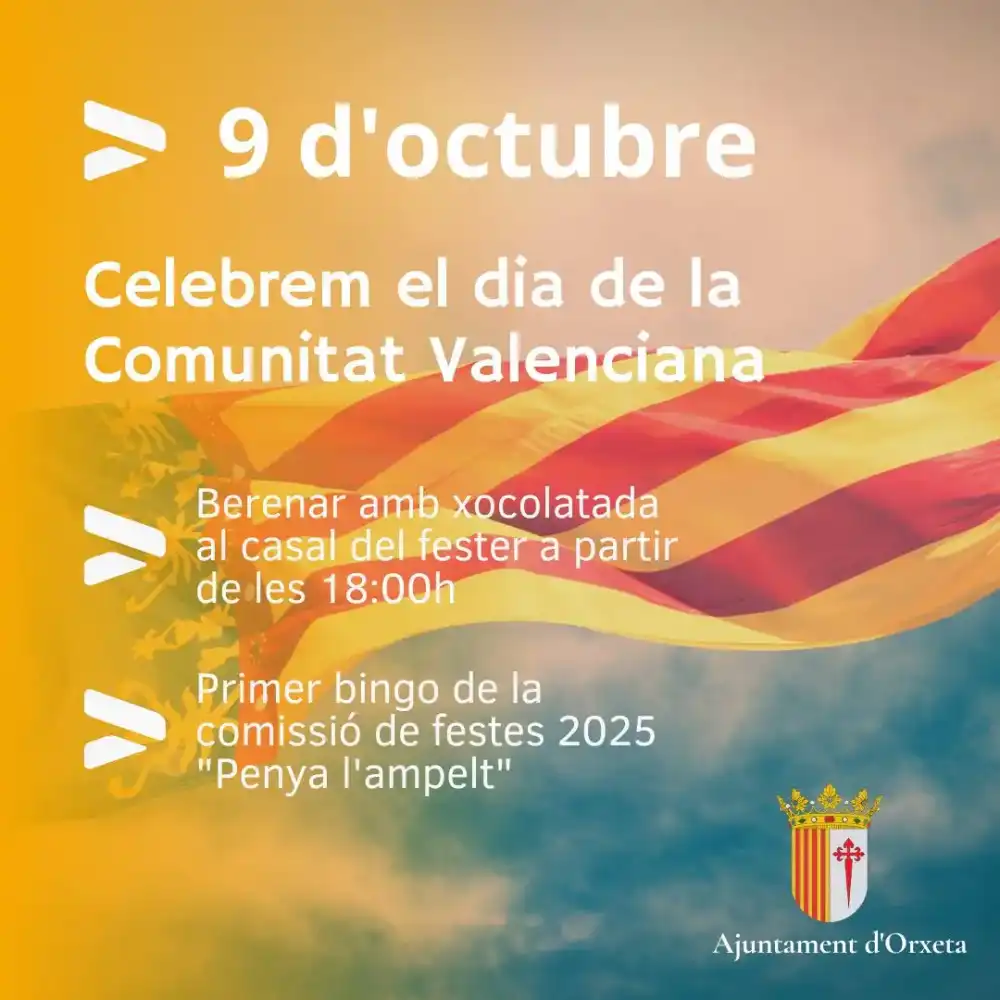 9 octubre Orxeta 2024