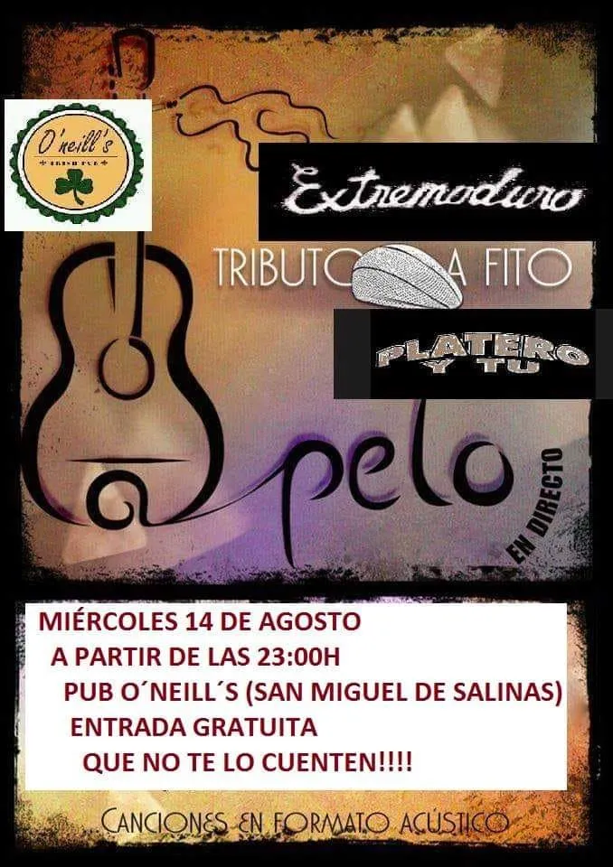 A Pelo en Directo: Extremoduro, Tributo a Fito, Platero y Tu