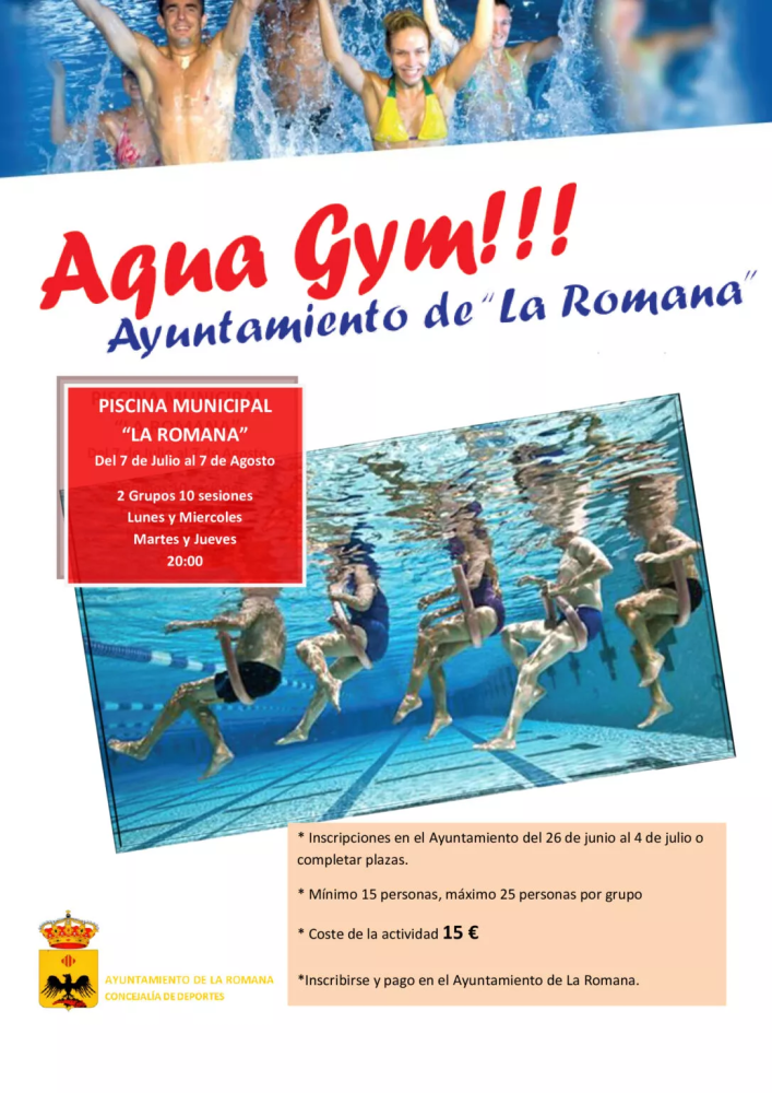 Actividad de Aquagym La Romana 2025