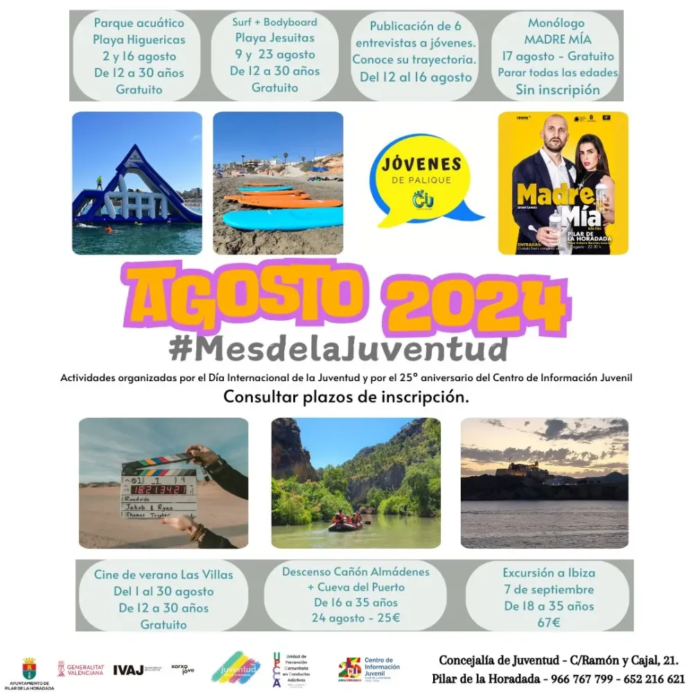 Actividades "Agosto Mes de la Juventud"