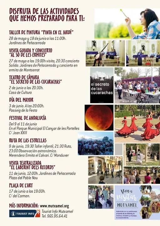 Actividades Culturales Mutxamel Junio 2017