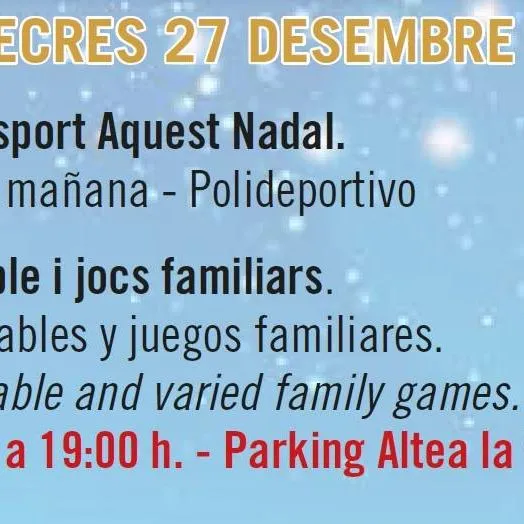 Actividades navideñas en Altea