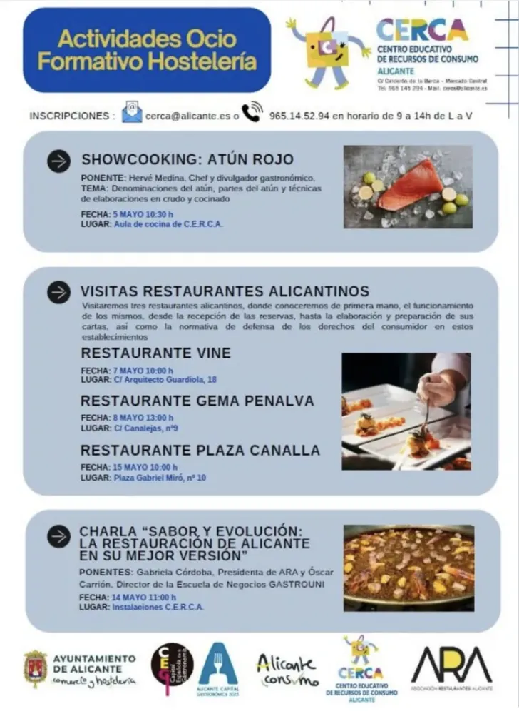 Actividades Ocio Formativo Hostelería