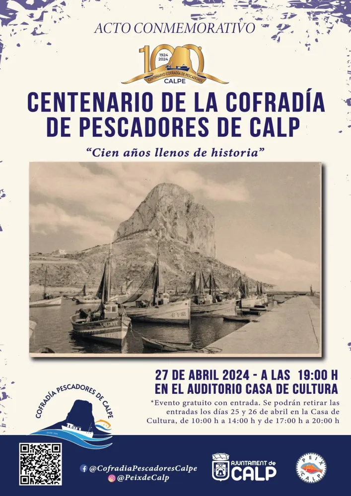Acto del Centenario de la cofradía de pescadores de Calpe
