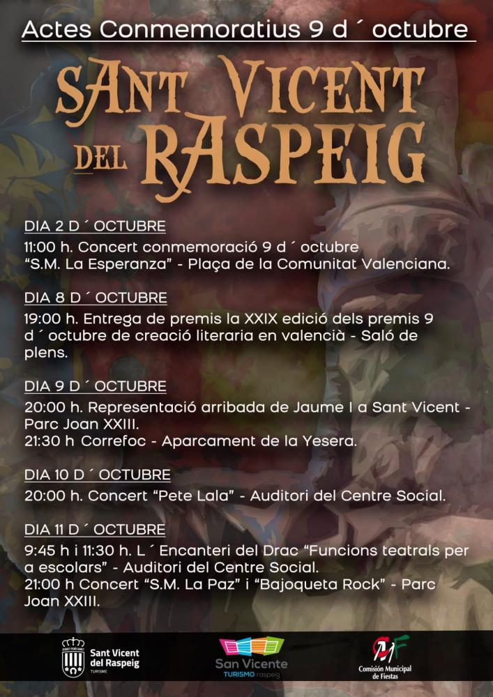 Actos 9 de octubre 2021 - San Vicente del Raspeig