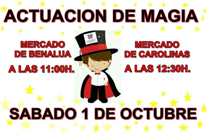 Actuación de magia Benalúa