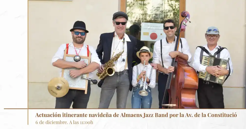 Actuación itinerante navideña de Almaens Jazz Band ► Feria de Navidad de Jijona