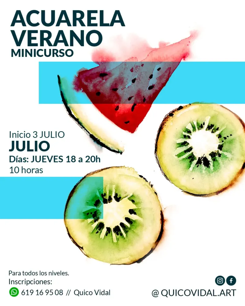 Acuarela Verano Minicurso Quico Vidal