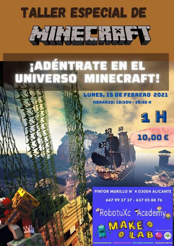 Adéntrate en el universo de Minecraft