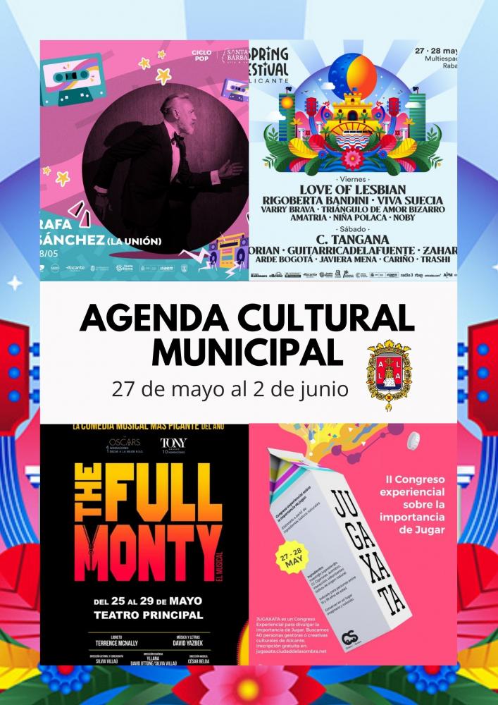 Agenda Cultural Municipal de Alicante del 27 de mayo al 2 de junio