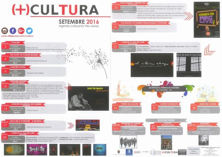 Agenda Cultural Villajoyosa Septiembre