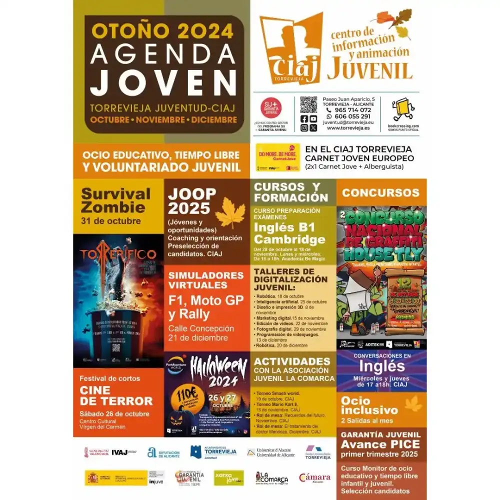 Agenda Jóven Otoño Torrevieja 2024