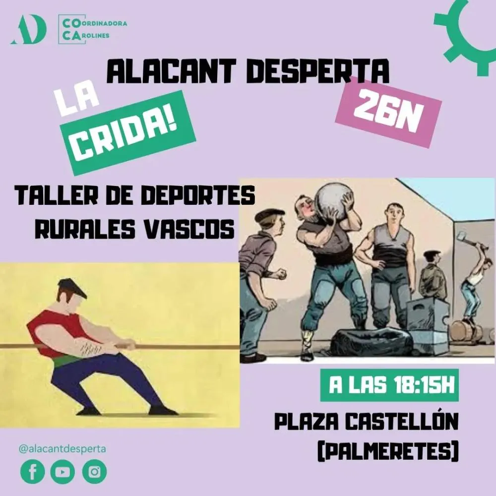 Alacant Desperta- Taller de Deportes rurales vascos