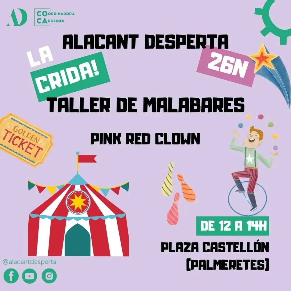 Alacant Desperta- Taller de malabares