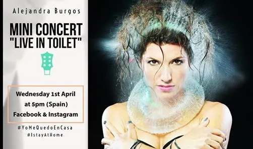 Alejandra Burgos - Live In Toilet :) Mini Concert on Facebook