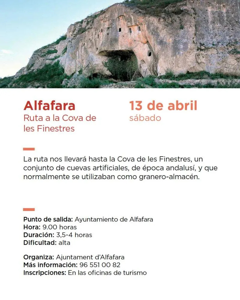 Alfafara - Ruta de la Cova de les Finestres