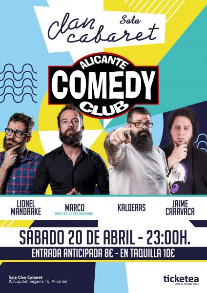 Alicante Comedy Club. Sábado 20 de Abril 2019
