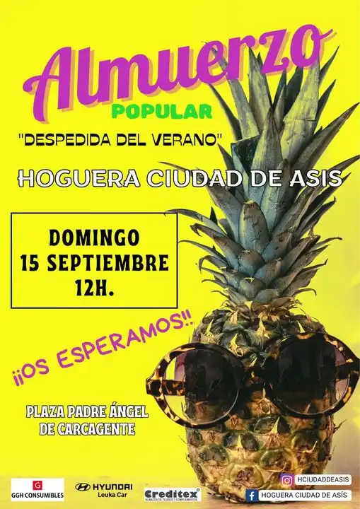 Almuerzo Popular Despedida del Verano Ciudad de Asis