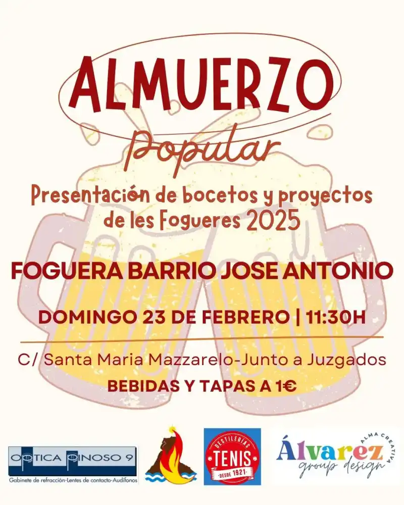Almuerzo Popular Hoguera Barrio Jose Antonio