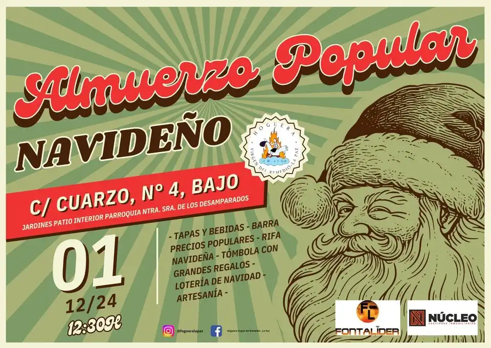 Almuerzo Popular Navideño 2024 H.V.D.R. - La Paz