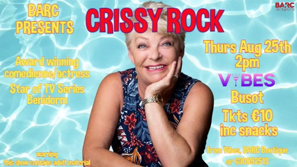 An afternoon with The Queen of Comedy - Crissy Rock