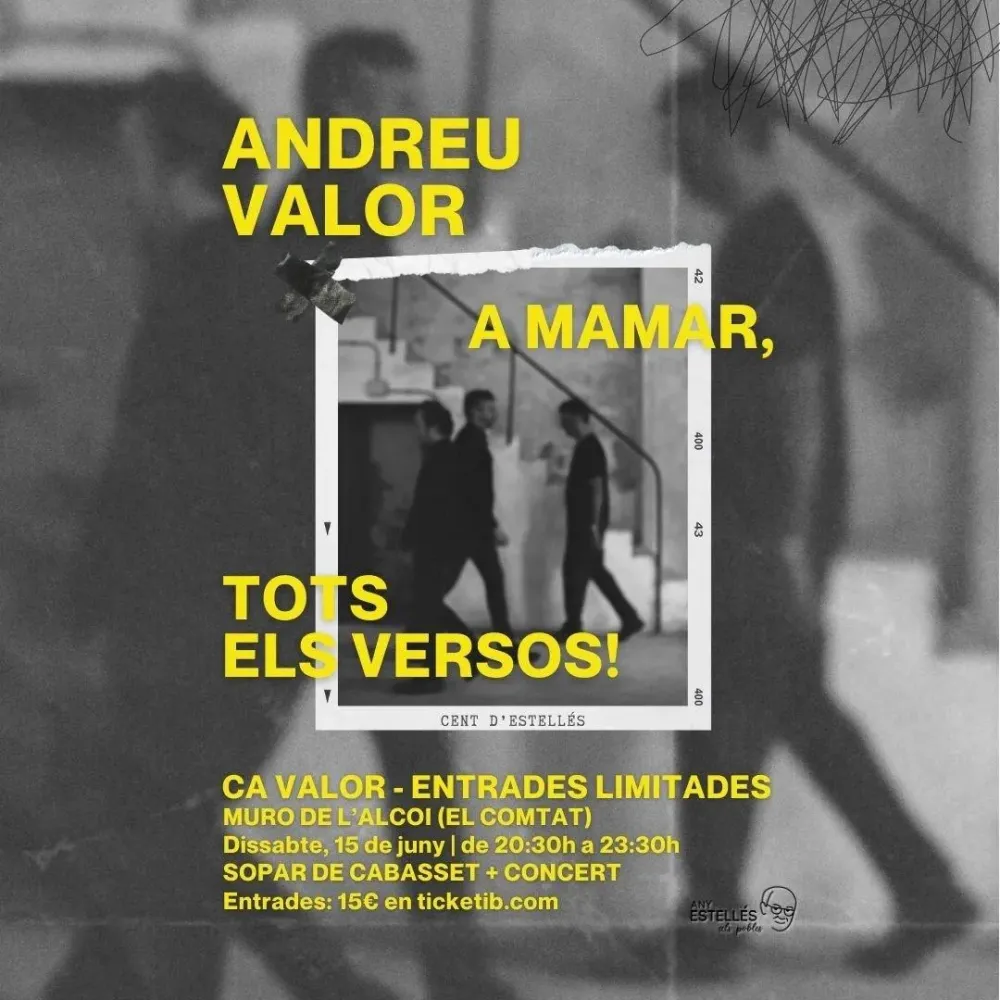 Andreu Valor, a mamar, tots els versos