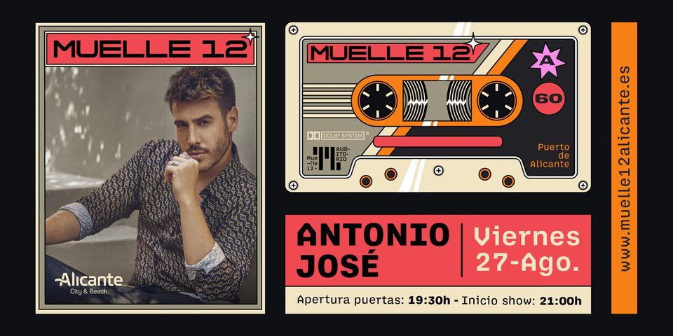 Antonio José en concierto en Muelle12 (Puerto de Alicante)
