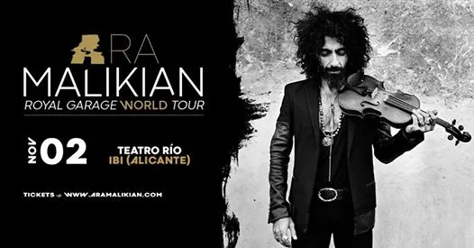 Ara Malikian en Ibi (alicante). Royal Garage World Tour