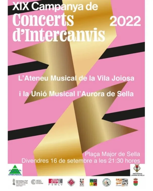 Ateneu musical de Villajoyosa y Unió Musical L' Aurora de Sella. - Conciertos "d'Intercanvis" 2022