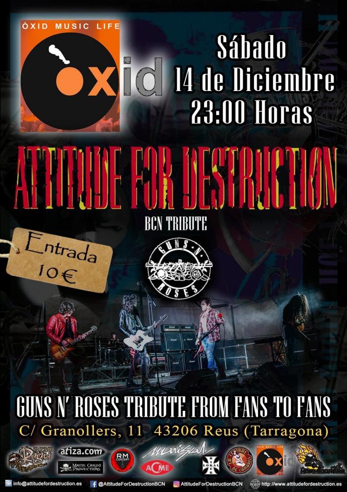 Attitude For Destruction - Guns N' Roses Tribute en la 5ª Edición de Rock Against Cancer de Torrevieja