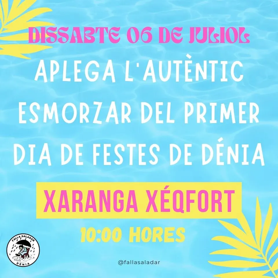 Autèntic Esmorzar del Primer Dia de Festes de Dénia