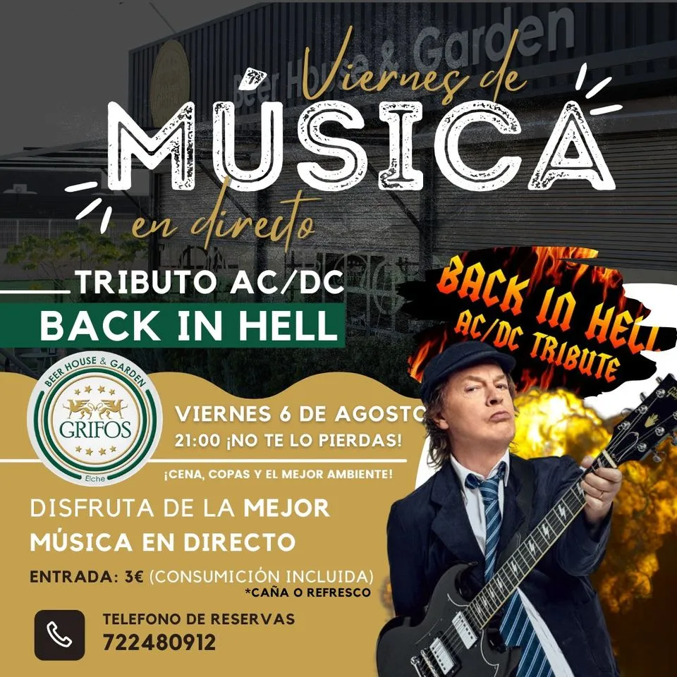 Back In Hell AC/DC Tributo en Grifos Elche